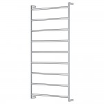 Kaya Heated Towel Rail, 600 x 1200mm, Chrome